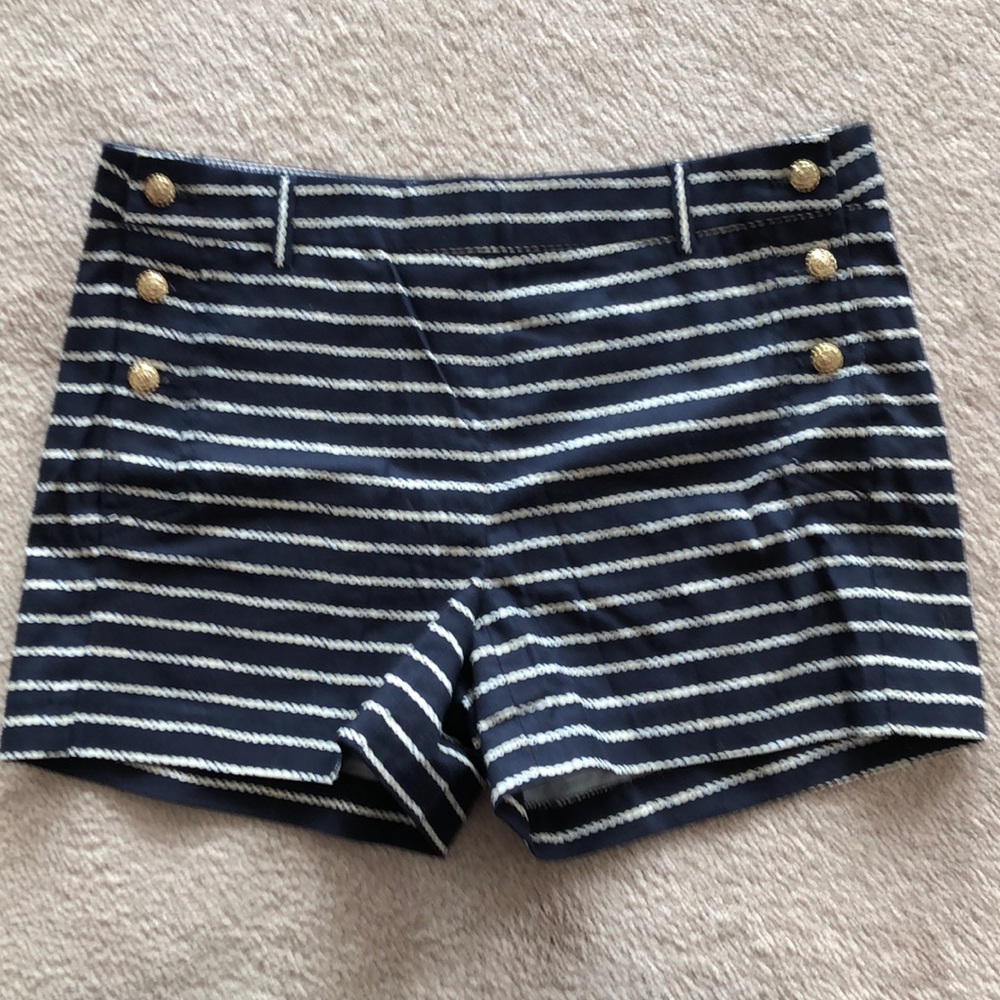 Cynthia Rowley Sailor Shorts Navy Stripes size 4